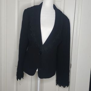 Bloomingdale's Black Blazer Jacket Size 20W